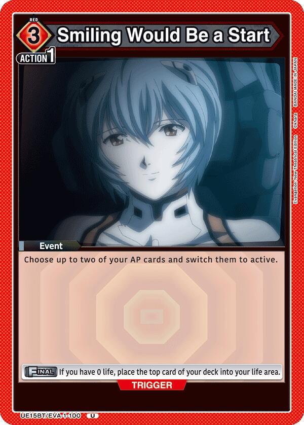 Smiling Would Be a Start (UE15BT/EVA-1-100) [UE15BT: Evangelion: New Theatrical Edition]