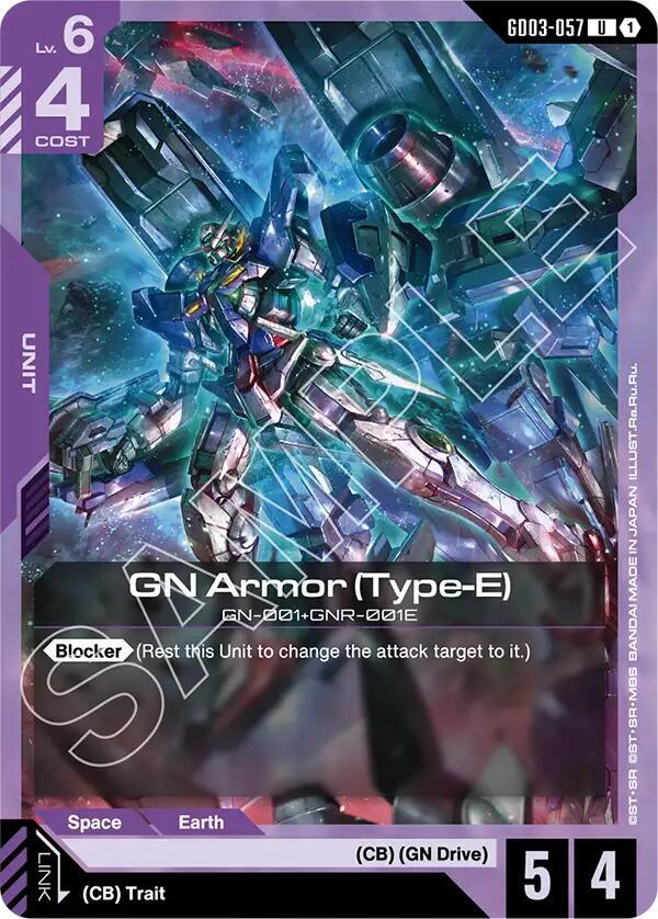 GN Armor (Type-E) (GD03-057) [Steel Requiem]