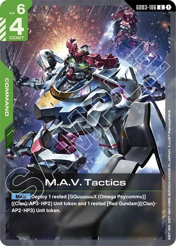 M.A.V. Tactics (GD03-106) [Steel Requiem]