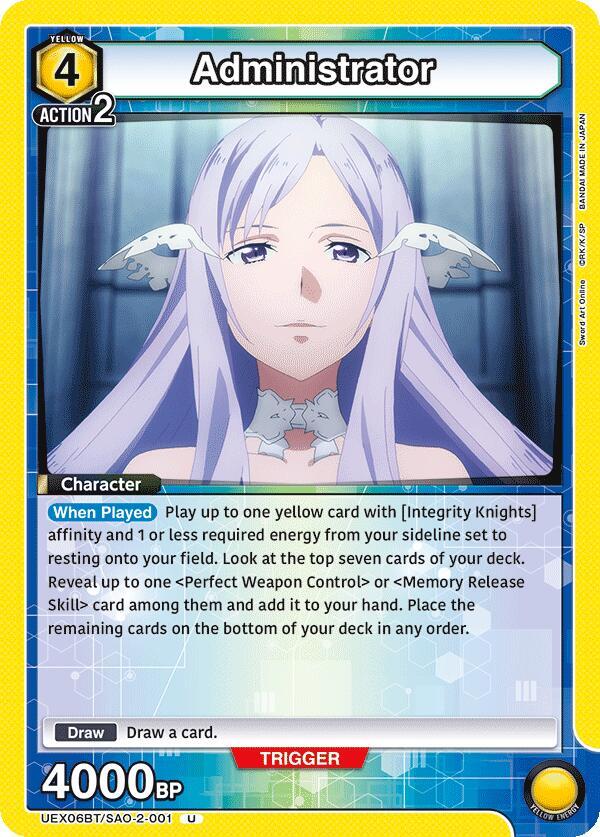 Administrator (UEX06BT/SAO-2-001) [UEX06BT: Sword Art Online Vol.2]