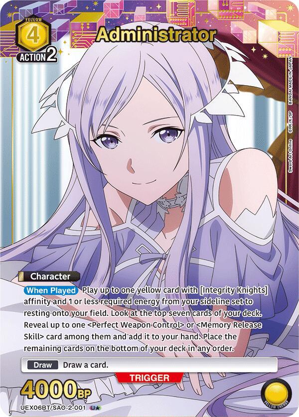 Administrator (U*) (UEX06BT/SAO-2-001) [UEX06BT: Sword Art Online Vol.2]