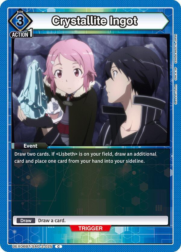 Crystallite Ingot (UEX06BT/SAO-2-025) [UEX06BT: Sword Art Online Vol.2]