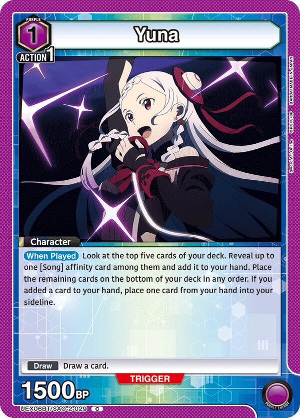 Yuna (029) (UEX06BT/SAO-2-029) [UEX06BT: Sword Art Online Vol.2]