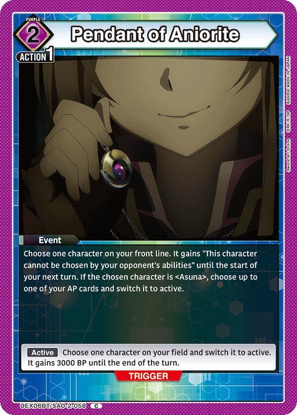 Pendant of Aniorite (UEX06BT/SAO-2-058) [UEX06BT: Sword Art Online Vol.2]