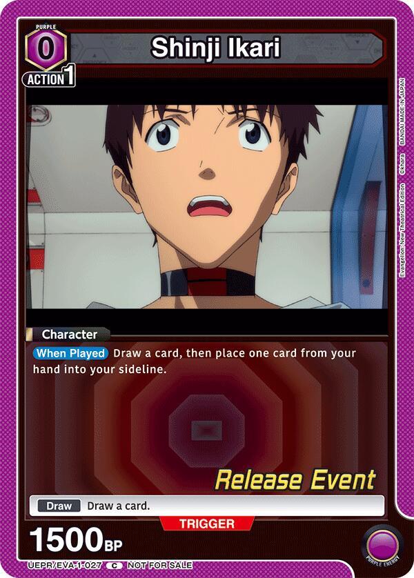 Shinji Ikari (027) (UEPR/EVA-1-027) [UE15BT: Evangelion: New Theatrical Edition Release Event Cards]