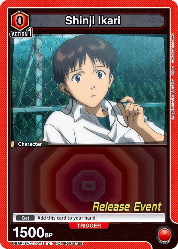Shinji Ikari (073) (UEPR/EVA-1-073) [UE15BT: Evangelion: New Theatrical Edition Release Event Cards]