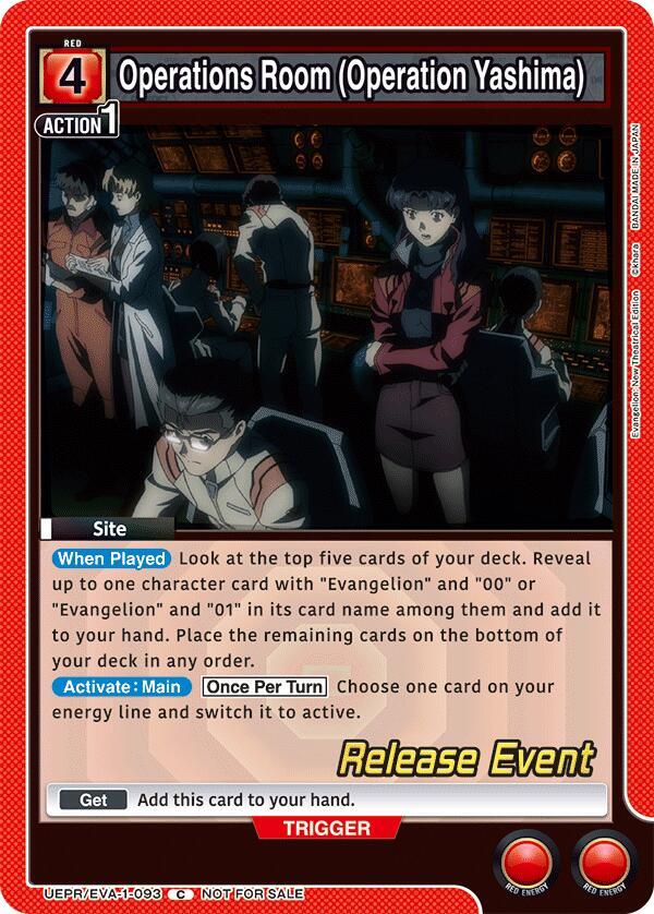 Operations Room (Operation Yashima) (UEPR/EVA-1-093) [UE15BT: Evangelion: New Theatrical Edition Release Event Cards]