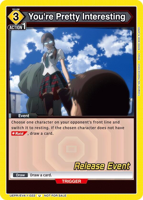 You're Pretty Interesting (UEPR/EVA-1-022) [UE15BT: Evangelion: New Theatrical Edition Release Event Cards]