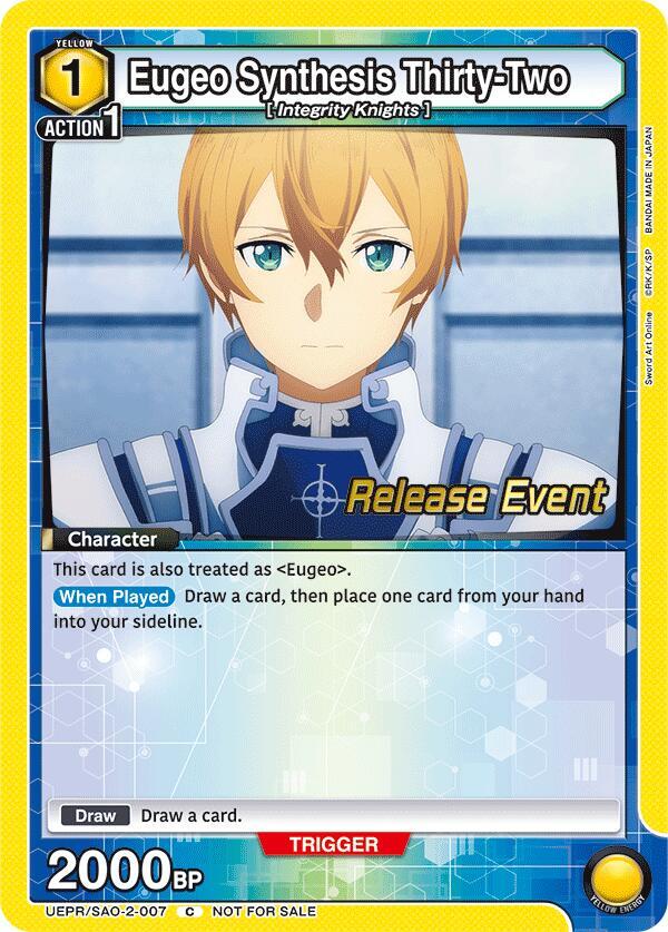 Eugeo Synthesis Thirty-Two (UEPR/SAO-2-007) [UEX06BT: Sword Art Online Vol.2 Release Event Cards]