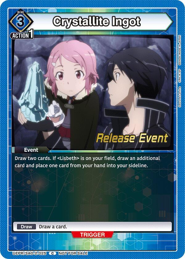 Crystallite Ingot (UEPR/SAO-2-025) [UEX06BT: Sword Art Online Vol.2 Release Event Cards]