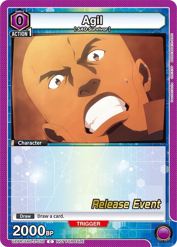 Agil (035) (UEPR/SAO-2-035) [UEX06BT: Sword Art Online Vol.2 Release Event Cards]