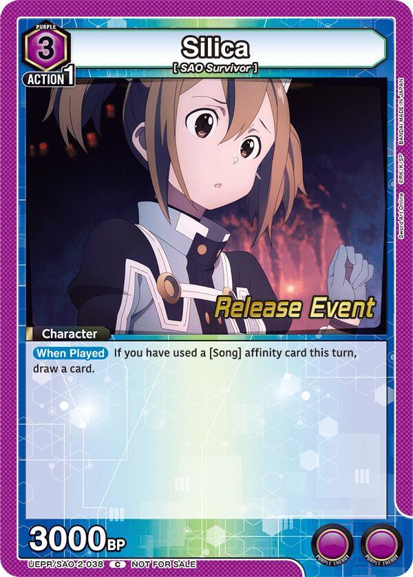 Silica (038) (UEPR/SAO-2-038) [UEX06BT: Sword Art Online Vol.2 Release Event Cards]