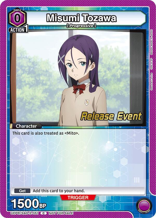Misumi Tozawa (UEPR/SAO-2-051) [UEX06BT: Sword Art Online Vol.2 Release Event Cards]