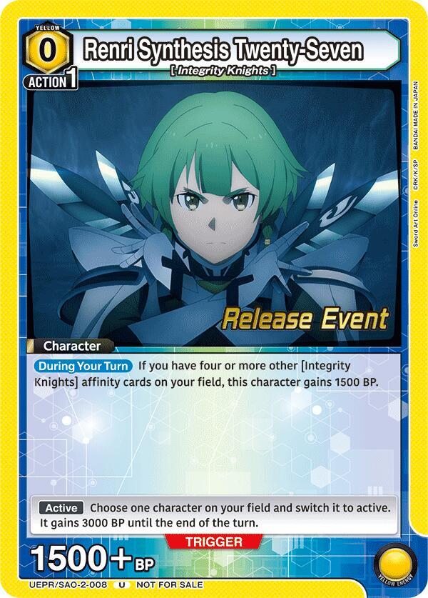 Renri Synthesis Twenty-Seven (UEPR/SAO-2-008) [UEX06BT: Sword Art Online Vol.2 Release Event Cards]