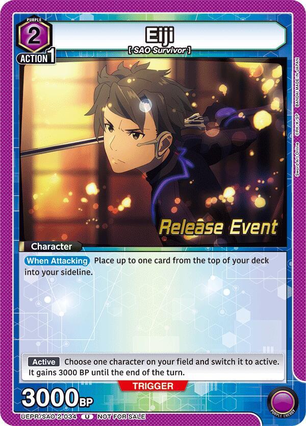 Eiji (UEPR/SAO-2-034) [UEX06BT: Sword Art Online Vol.2 Release Event Cards]