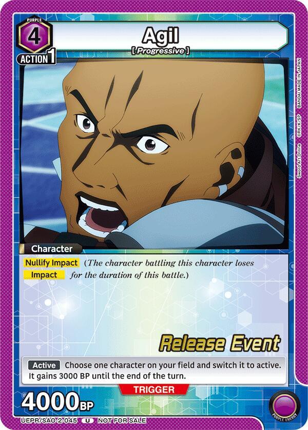 Agil (045) (UEPR/SAO-2-045) [UEX06BT: Sword Art Online Vol.2 Release Event Cards]