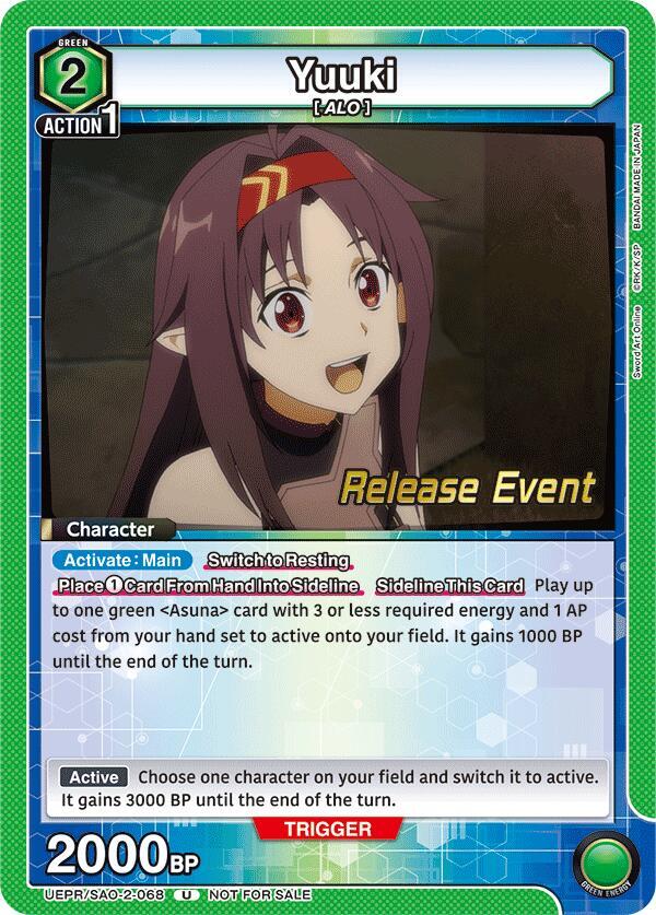 Yuuki (068) (UEPR/SAO-2-068) [UEX06BT: Sword Art Online Vol.2 Release Event Cards]