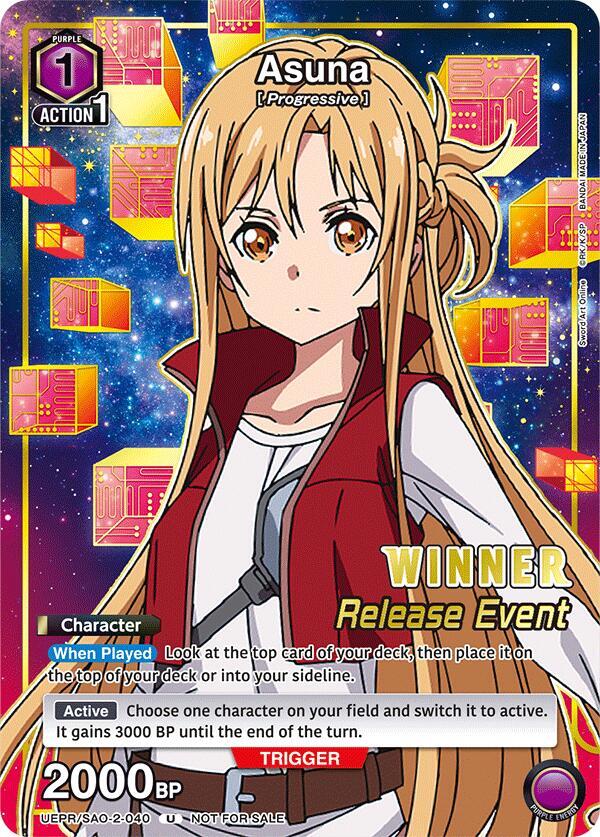 Asuna (Release Event Winner) (UEPR/SAO-2-040) [UEX06BT: Sword Art Online Vol.2 Release Event Cards]