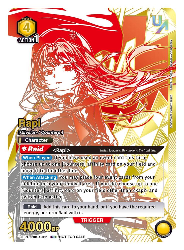 Rapi (011) (UEPR/NIK-1-011) [Union Arena Promotion Cards]