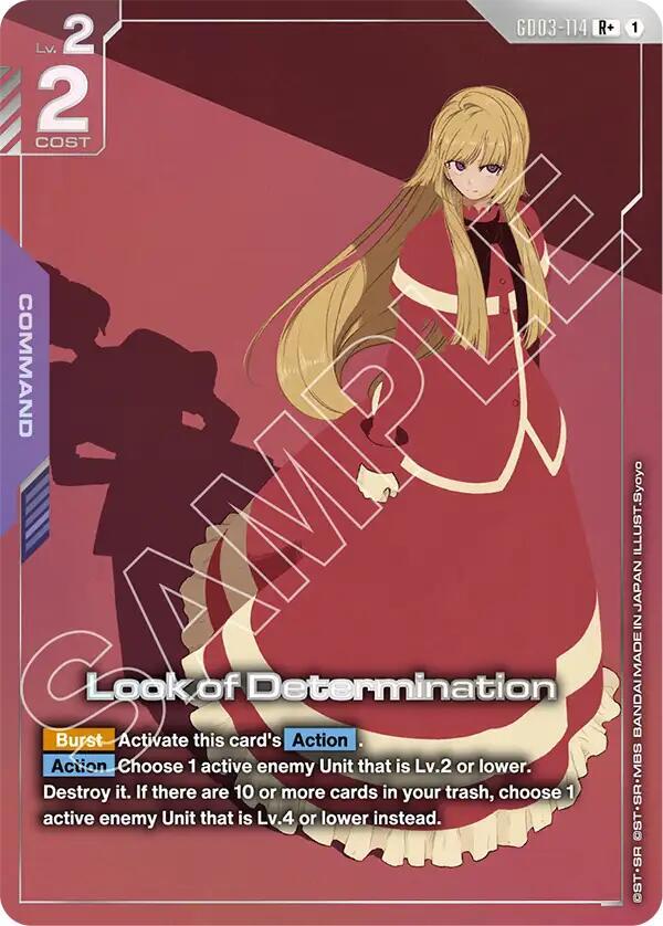 Look of Determination (R+) (GD03-114) [Steel Requiem]
