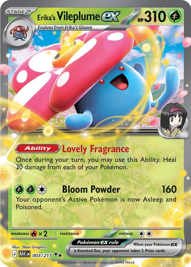 Erika's Vileplume ex (003/217) [Mega Evolution: Ascended Heroes]