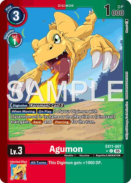 Agumon [EX11-007] (Limited Foil) [Dawn of Liberator]