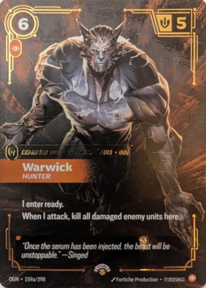 Warwick - Hunter (159a/298) [Riftbound Promotional Cards]