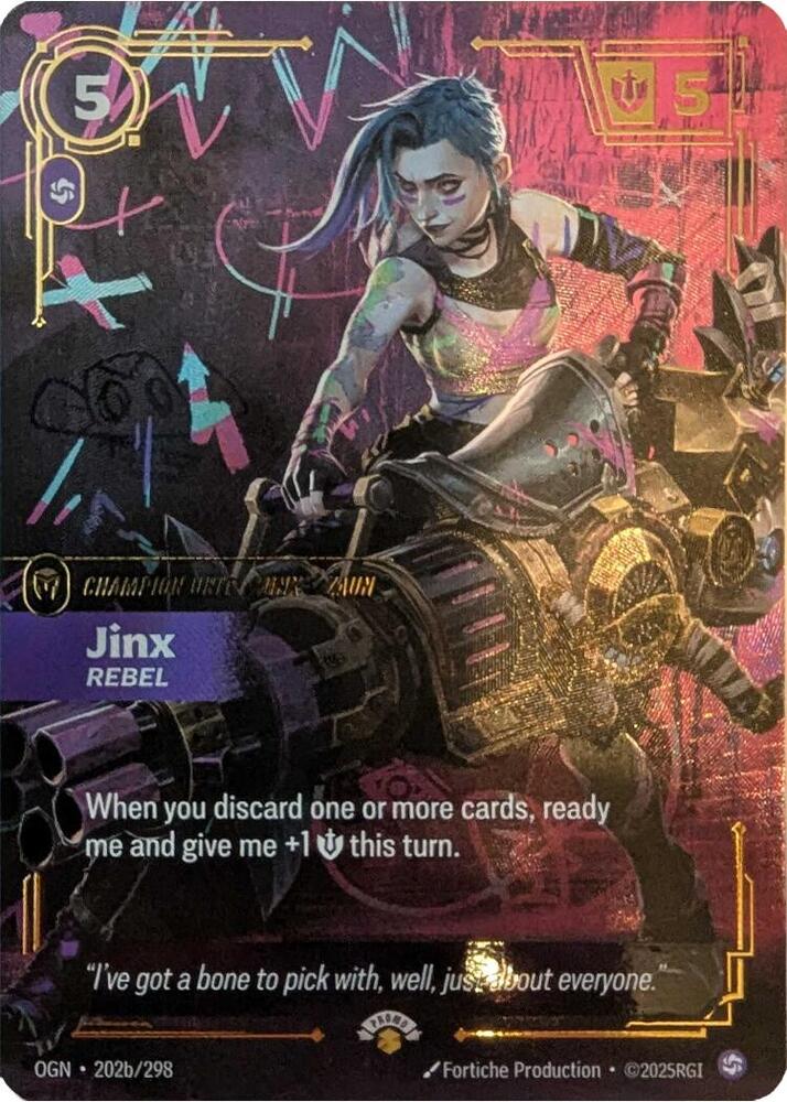 Jinx - Rebel (202/298) [Riftbound Promotional Cards]