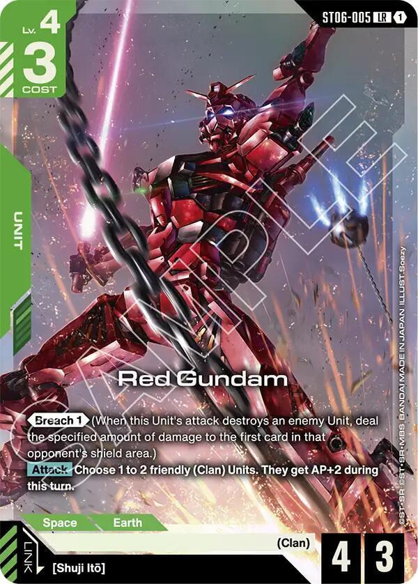 Red Gundam (Premium Card Collection Gundam Assemble) (ST06-005) [Gundam Promotional Cards]