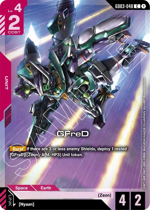 GFreD (Premium Card Collection Gundam Assemble) (GD03-048) [Gundam Promotional Cards]