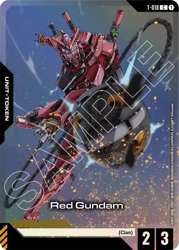 Red Gundam (T-018) Token (Premium Card Collection Gundam Assemble) (T-018) [Gundam Promotional Cards]