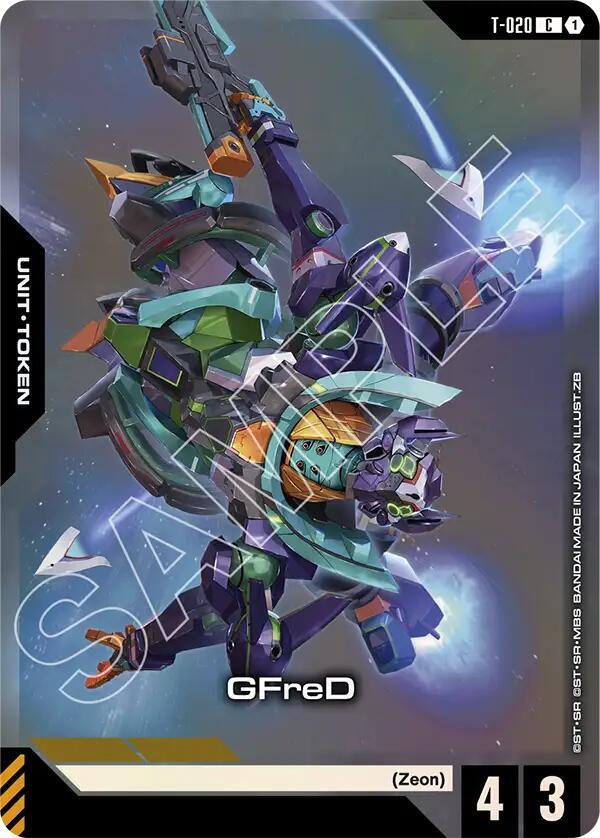 GFreD (T-020) Token (Premium Card Collection Gundam Assemble) (T-020) [Gundam Promotional Cards]