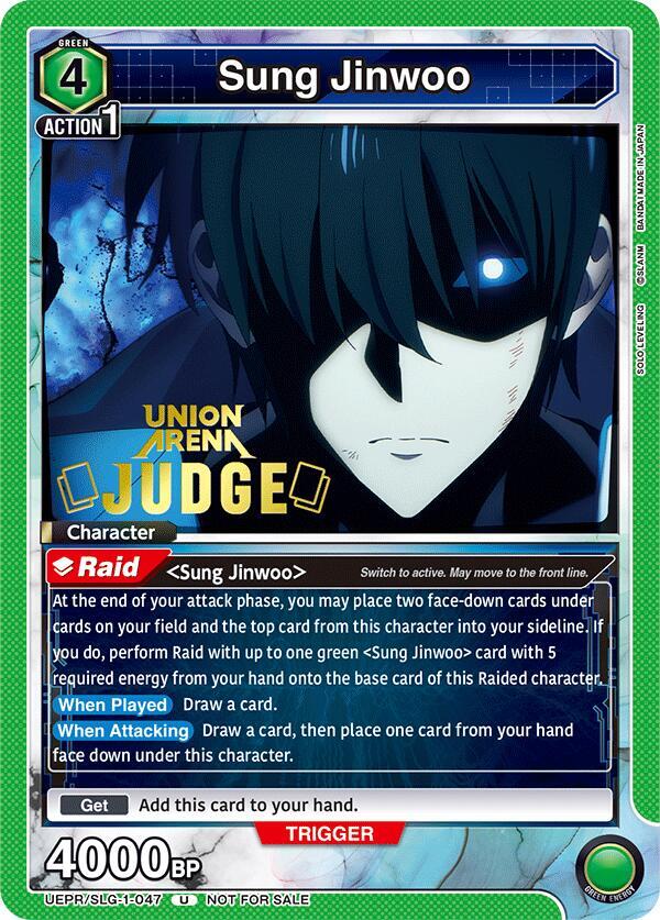 Sung Jinwoo (047) (Judge) (UEPR/SLG-1-047) [Union Arena Promotion Cards]