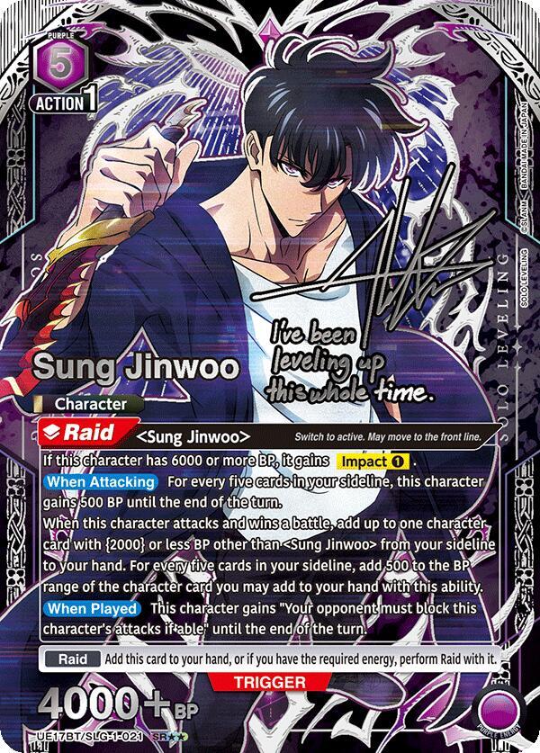 Sung Jinwoo (021) (SR**) (UE17BT/SLG-1-021) [UE17BT: SOLO LEVELING]
