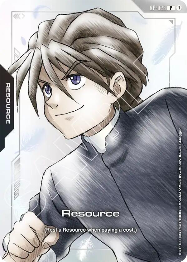 Resource (RP-026) (Premium Accessory Set - Mobile Suit Gundam Wing) (RP-026) [Promotional Resource Tokens]