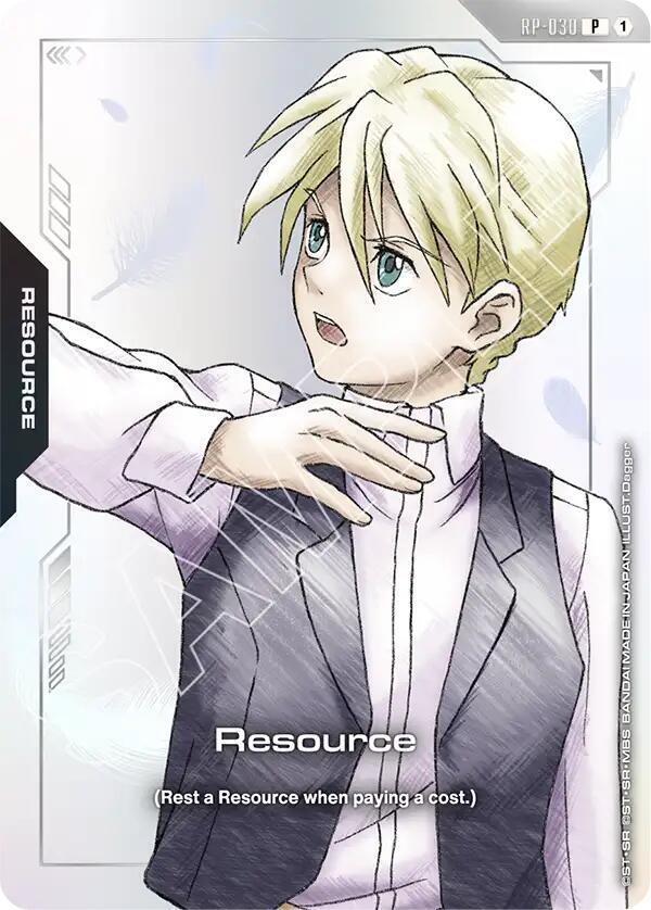 Resource (RP-030) (Premium Accessory Set - Mobile Suit Gundam Wing) (RP-030) [Promotional Resource Tokens]