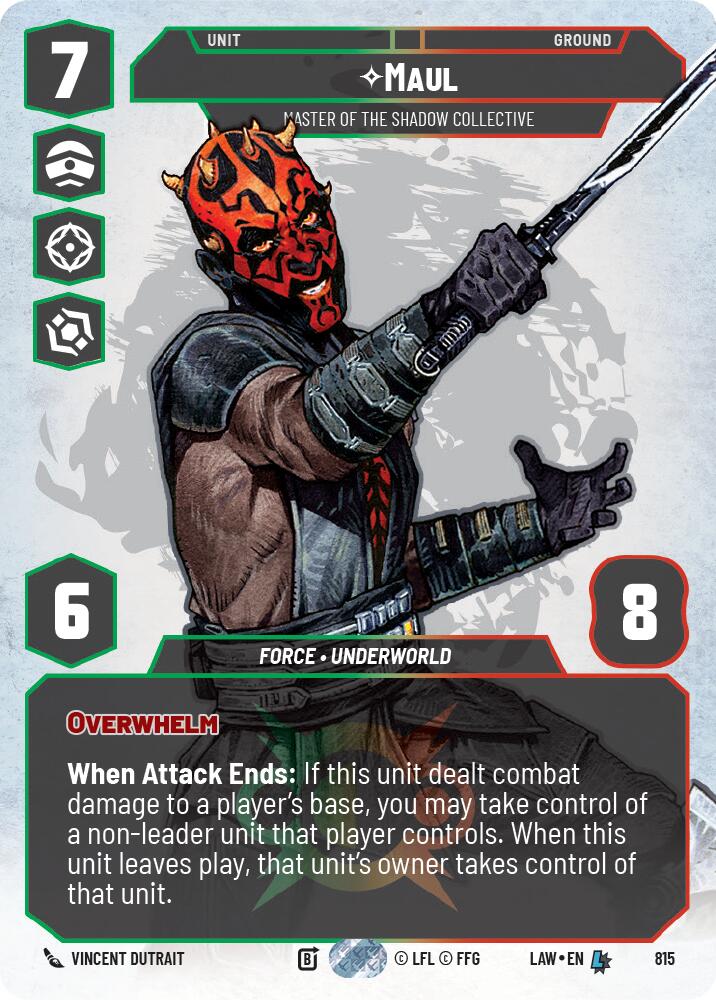 Maul - Master of the Shadow Collective (Prestige) (815) (815) [A Lawless Time]