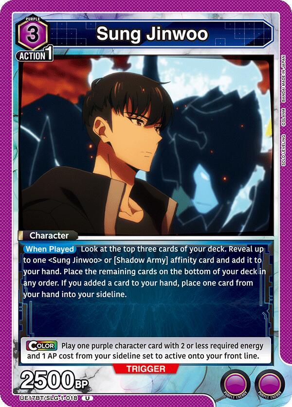 Sung Jinwoo (018) (UE17BT/SLG-1-018) [UE17BT: SOLO LEVELING]