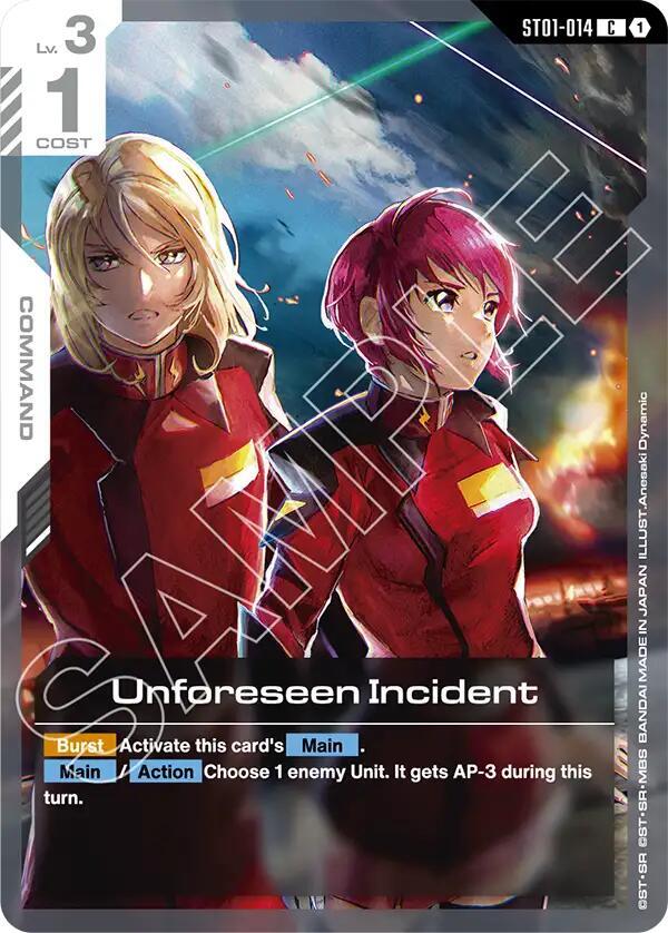 Unforeseen Incident (ST01-014) [Starter Deck 09: Destiny Ignition]