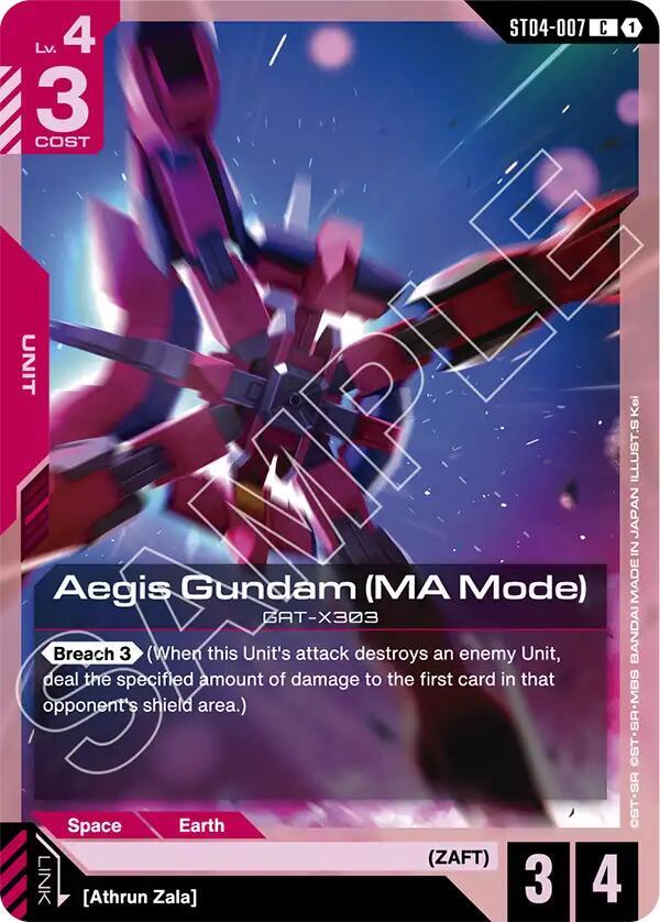 Aegis Gundam (MA Mode) (ST04-007) [Starter Deck 09: Destiny Ignition]