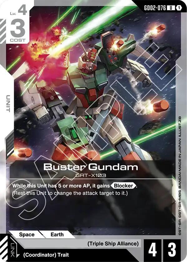 Buster Gundam (GD02-076) [Starter Deck 09: Destiny Ignition]