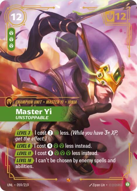Master Yi - Unstoppable (059/219) [Unleashed]