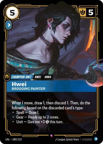 Hwei - Brooding Painter (080/219) [Unleashed]