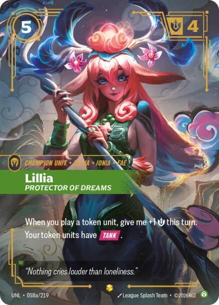 Lillia, Protector of Dreams (Alternate Art) (058a/219) [Unleashed]