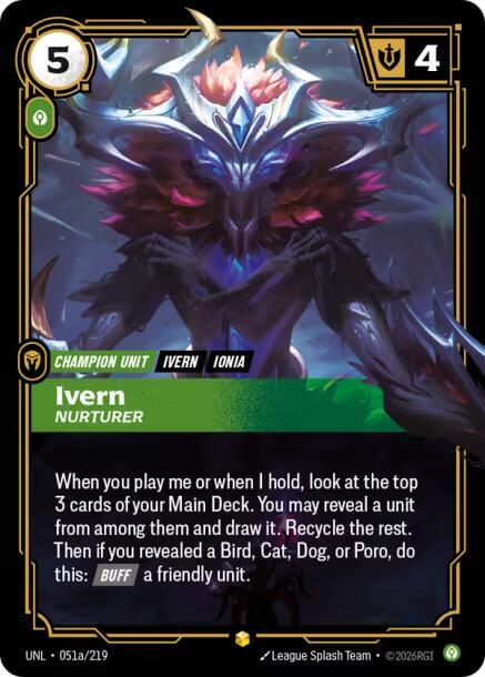 Ivern - Nurturer (Alternate Art) (051a/219) [Unleashed]
