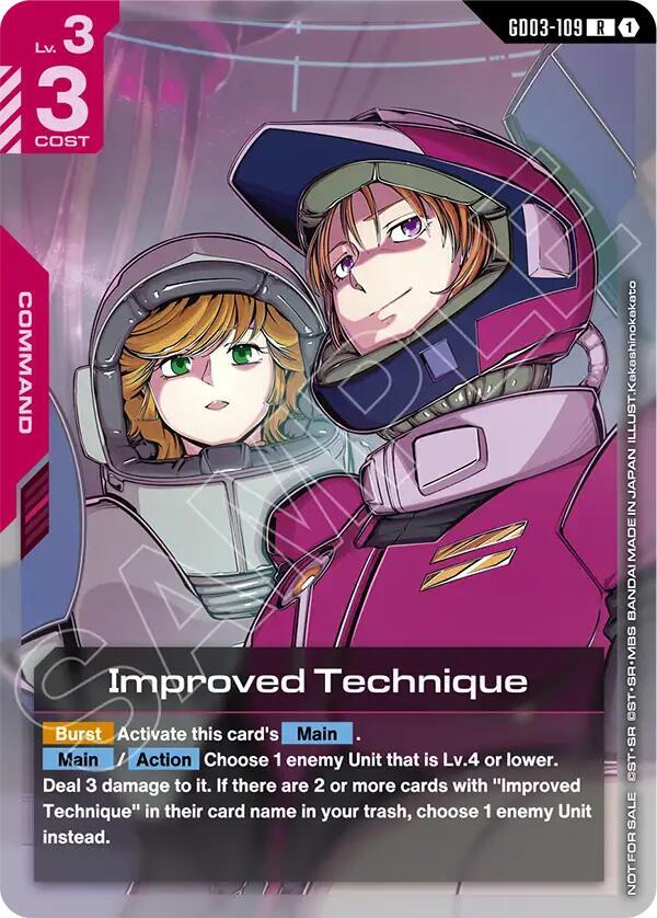 Improved Technique (WCS26-27 Participation Pack Vol.1) (GD03-109) [Gundam Promotional Cards]