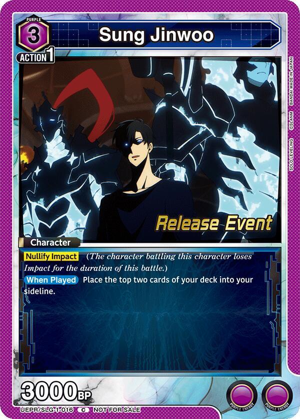 Sung Jinwoo (016) (UE17BT/SLG-1-016) [UE17BT: SOLO LEVELING Release Event Cards]