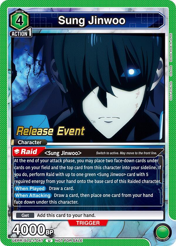Sung Jinwoo (047) (UE17BT/SLG-1-047) [UE17BT: SOLO LEVELING Release Event Cards]
