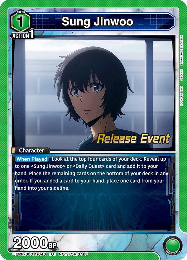 Sung Jinwoo (046) (UE17BT/SLG-1-046) [UE17BT: SOLO LEVELING Release Event Cards]