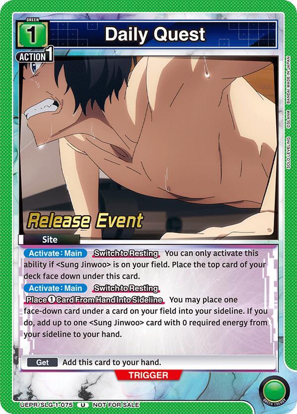 Daily Quest (UE17BT/SLG-1-075) [UE17BT: SOLO LEVELING Release Event Cards]